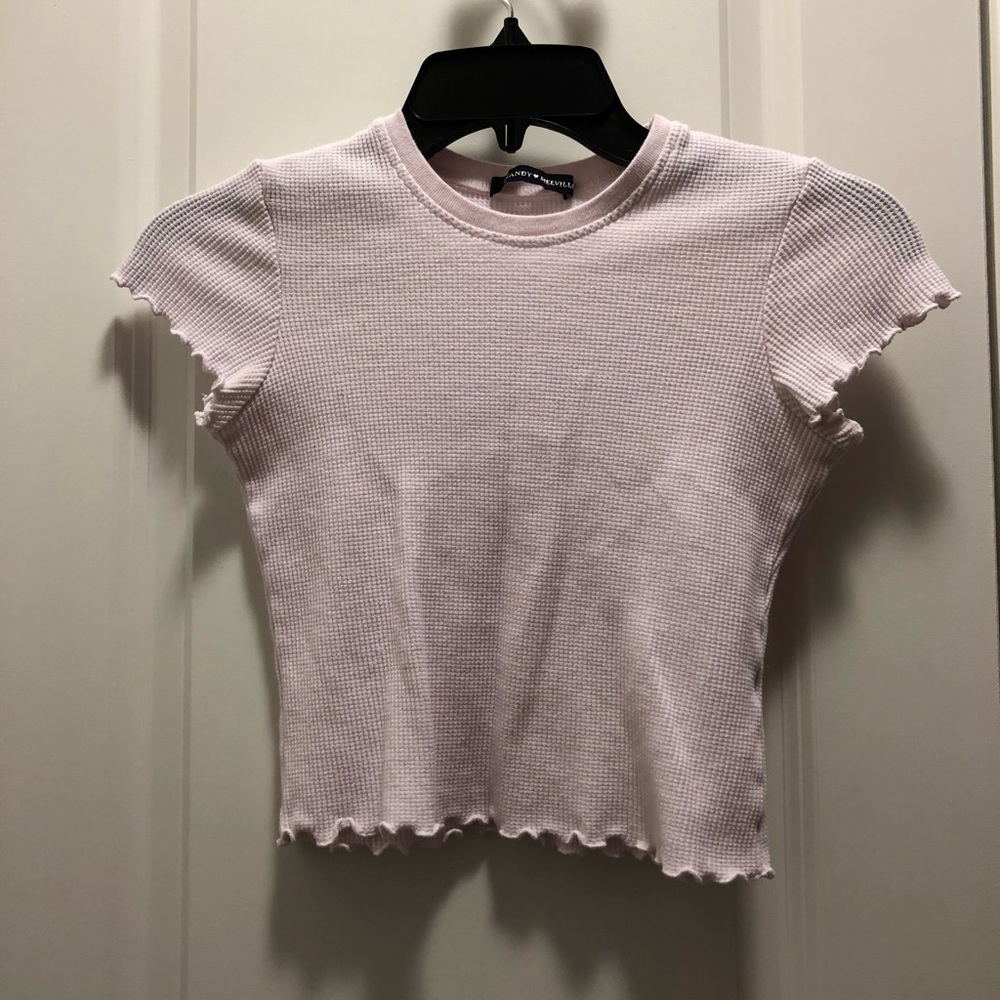 Brandy Melville pink crop top
